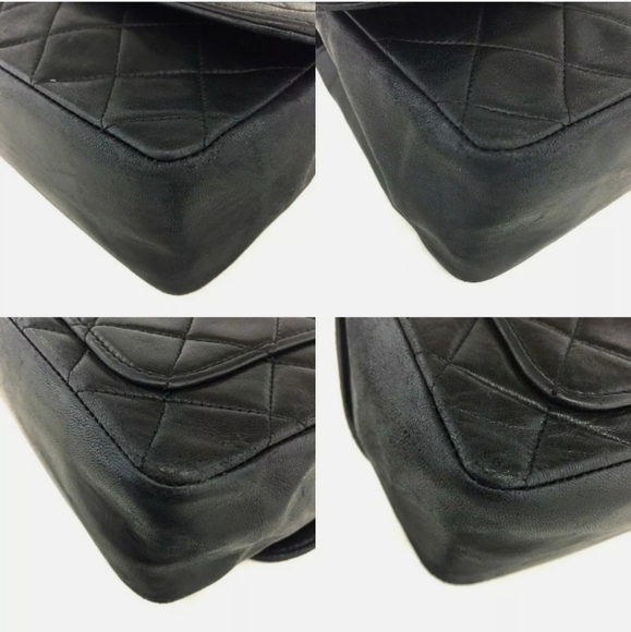๐ป๐ปHP๐ป๐ปVintage CHANEL Black Lambskin Crossbody - Picture 7 of 9